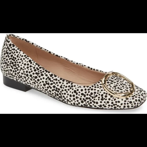 Something Navy Animal Print Flats - Picture 1 of 8
